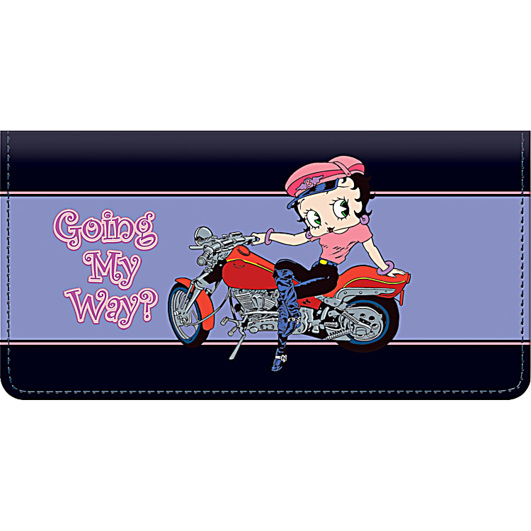 Biker Betty Checkbook Cover