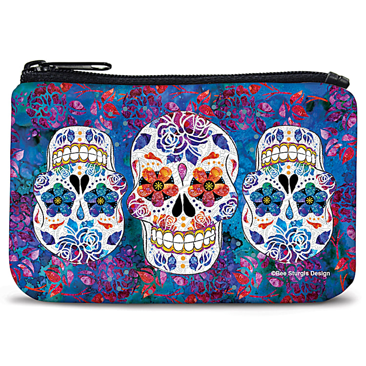 Day of The Dead Coin Purse Bradford Exchange Checks