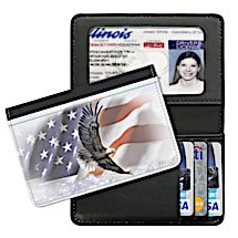 God Bless America Small Card Wallet Shows Your American Pride