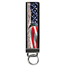 Wear Your American Pride Everywhere You Go with this Fashionable Wristlet Keychain