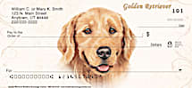 Golden Retriever Dog Personal Checks