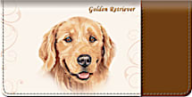 Golden Retriever Dog Checkbook Cover