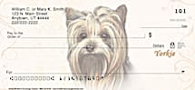 Yorkie Dog Personal Checks