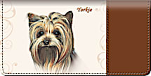 Yorkie Dog Checkbook Cover