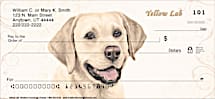 Yellow Lab Dog Personal Checks