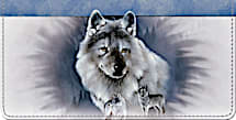 Spirit of the Wilderness Wolf Checkbook Cover