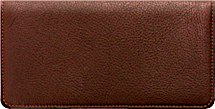Brown Leather Checkbook Cover