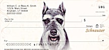 Schnauzer Dog Personal Checks