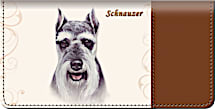 Schnauzer Dog Checkbook Cover