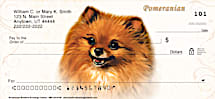 Pomeranian Dog Personal Checks