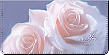 Rose Petal Blessings Checkbook Cover