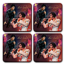 Elvis™ Coasters are a Rockin' Place to Park Beverages