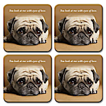 Your Pug Dog Charms His Fans Each Time These Coasters Come Out to Play