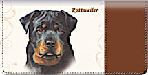 Rottweiler Checkbook Cover