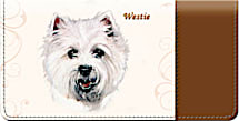 Westie Checkbook Cover