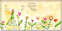 Garden Graces Checkbook Cover