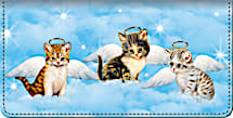 Purr-fect Angels Checkbook Cover