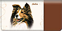 Sheltie Checkbook Cover