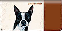 Boston Terrier Checkbook Cover