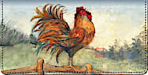Le Rooster Checkbook Cover