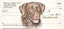 Chocolate Lab Personal Checks