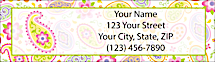 Pretty Paisley Return Address Label