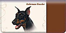 Doberman Checkbook Cover