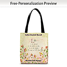 Share Uplifting Sentiments Wherever You Go with an Inspirational Carryall!