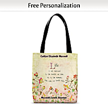 Share Uplifting Sentiments Wherever You Go with an Inspirational Carryall!