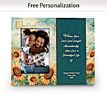 Add Some Sunshine to Your Life with Our Sunflowers Personalized Picture Frame