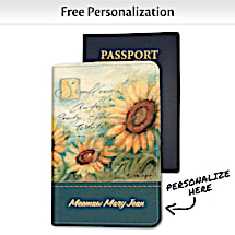 Bring the Joy of Sunflowers with You On Your Travels with this Sunflowers RFID Passport Cover
