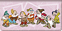 The Seven Dwarfs Checkbook Cover