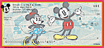 Sketch Book Mickey Personal Checks