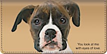 Faithful Friends - Boxer Checkbook Cover