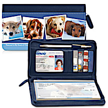 Rescued is My Breed of Choice Zippered Checkbook Cover 