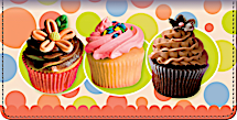 Cupcake Craze Checkbook Cover