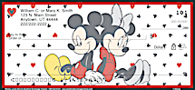 Mickey Loves Minnie Personal Checks