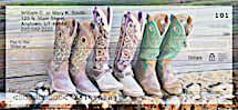 Cowboy Boots Personal Checks