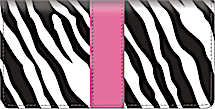 Zebra Print Checkbook Cover