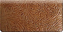 Western Tooled Checkbook Cover
