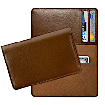 Cognac Leather Small Card Wallet