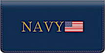 Navy Checkbook Cover