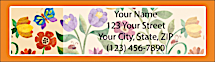 Challis & Roos Blooming Gardens Address Labels