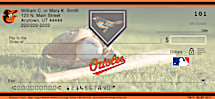 Baltimore Orioles Major League Baseball Personal Checks