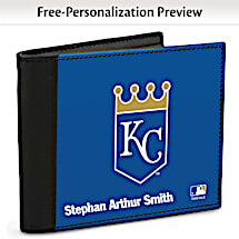 Show Your Royals™ Loyalty and Keep Cards Safe with this Leather-Accented RFID Wallet!