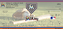 Miami Marlins Major League Baseball Personal Checks