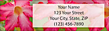 Exotic Flowers Return Address Label