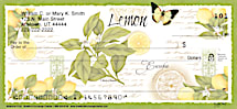 Botanical Fruits Personal Checks