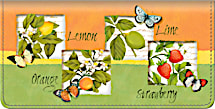 Botanical Fruits Checkbook Cover