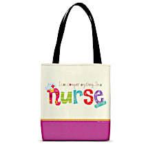 Nurses Rule Fabric Tote Bag